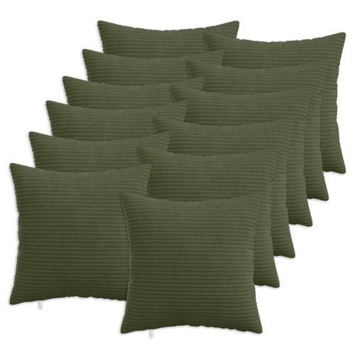 Калъфка за възглавница 12 pcs HEERLEN Зелено 50 x 50 cm