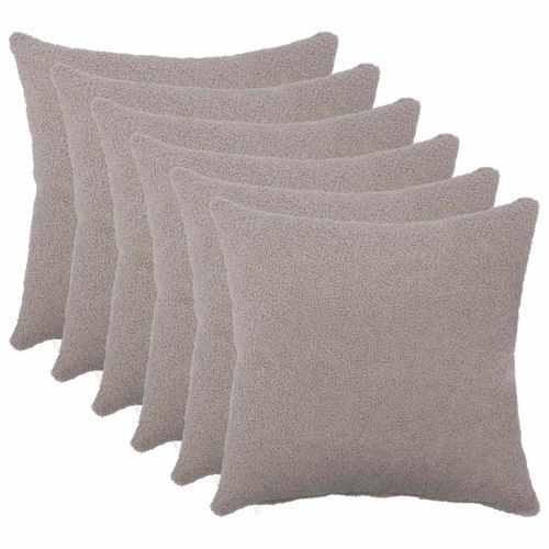 Калъфка за възглавница 6 pcs HEERLEN Светлосиво 50 x 50 cm