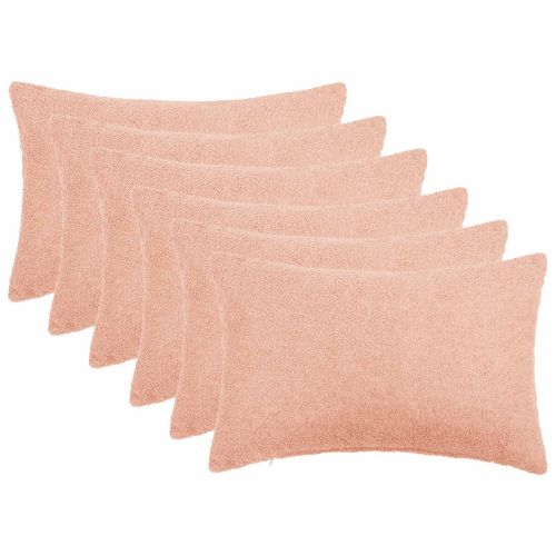 Калъфка за възглавница 6 pcs HEERLEN Розово 50 x 70 cm Букле