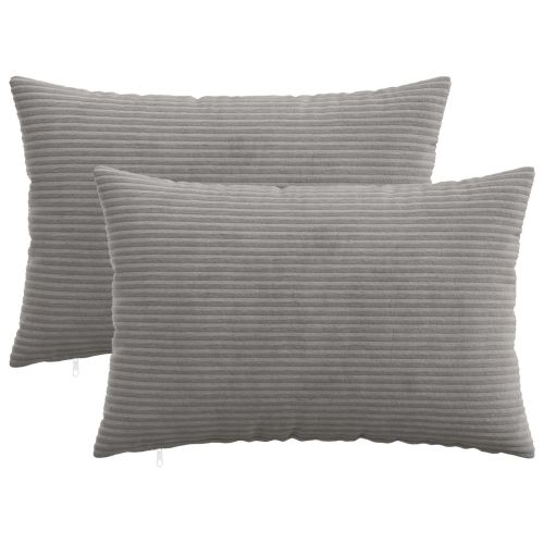 Калъфка за възглавница 2 pcs HEERLEN Светлосиво 50 x 75 cm