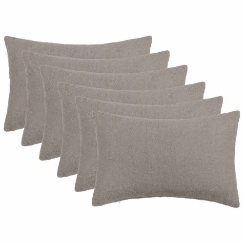 Калъфка за възглавница 6 pcs HEERLEN Светлосиво 50 x 75 cm