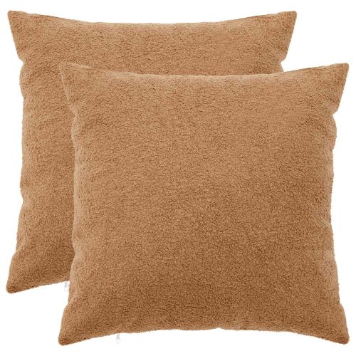 Калъфка за възглавница 2 pcs HEERLEN Бежово 60 x 60 cm Букле