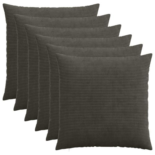 Калъфка за възглавница 6 pcs HEERLEN Антрацит 65 х 65 см