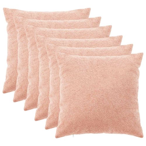 Калъфка за възглавница 6 pcs HEERLEN Розово 65 х 65 см Букле