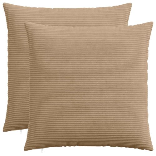 Калъфка за възглавница 2 pcs HEERLEN Кафяво 70 x 70 cm кордурой