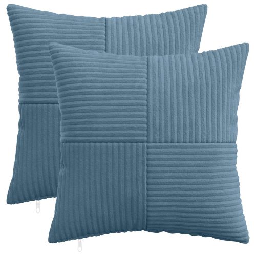 Калъфка за възглавница 2 pcs ALMELO Синьо 40 x 40 cm кордурой