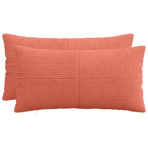 Калъфка за възглавница 2 pcs ALMELO Червено оранжево 40 x 70 cm