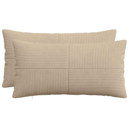 Калъфка за възглавница 2 pcs ALMELO Таупе 40 x 70 cm кордурой