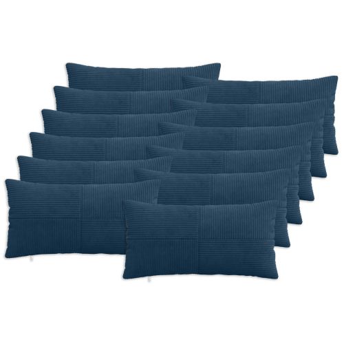Калъфка за възглавница 12 pcs ALMELO Морски син 40 x 80 cm