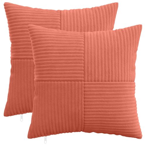 Калъфка за възглавница 2 pcs ALMELO Червено оранжево 50 x 50 cm
