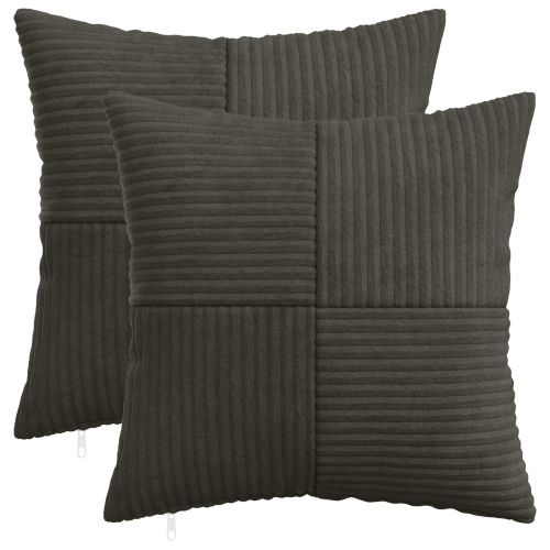 Калъфка за възглавница 2 pcs ALMELO Антрацит 50 x 50 cm