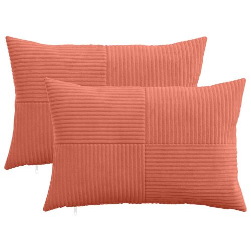 Калъфка за възглавница 2 pcs ALMELO Червено оранжево 50 x 80 cm