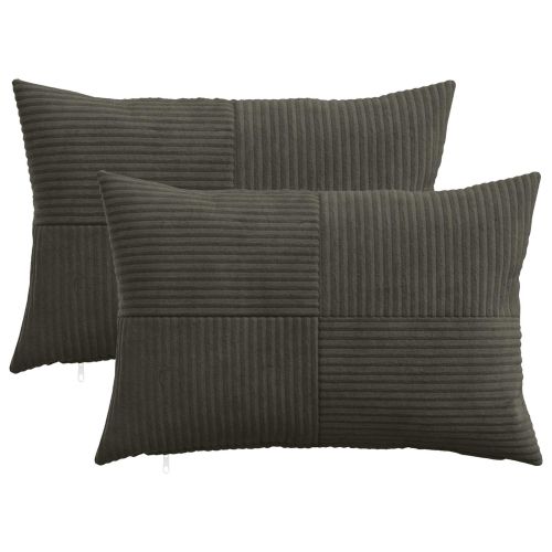 Калъфка за възглавница 2 pcs ALMELO Антрацит 50 x 80 cm