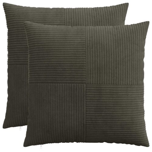 Калъфка за възглавница 2 pcs ALMELO Антрацит 55 x 55 см