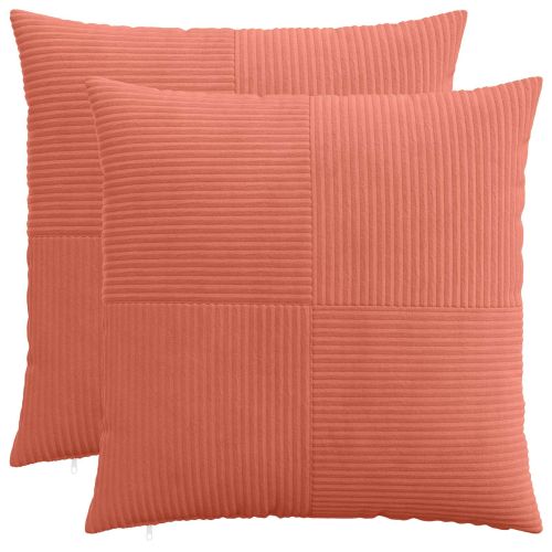 Калъфка за възглавница 2 pcs ALMELO Червено оранжево 80 x 80 cm