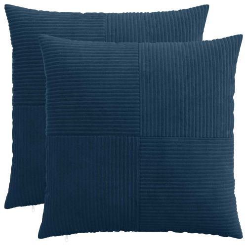 Калъфка за възглавница 2 pcs ALMELO Морски син 80 x 80 cm