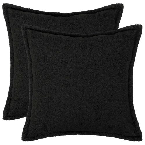 Калъфка за възглавница 2 pcs HOUTEN Черно 35 x 35 cm Букле