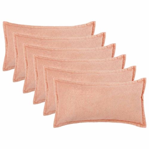 Калъфка за възглавница 6 pcs HOUTEN Розово 40 x 70 cm Букле