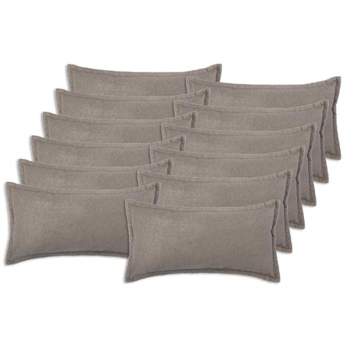 Калъфка за възглавница 12 pcs HOUTEN Светлосиво 40 x 80 cm