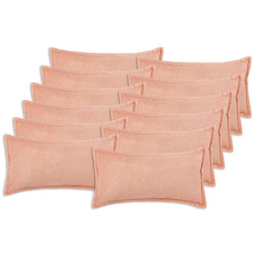 Калъфка за възглавница 12 pcs HOUTEN Розово 40 x 80 cm Букле