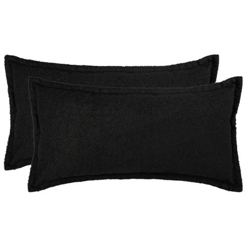Калъфка за възглавница 2 pcs HOUTEN Черно 40 x 80 cm Букле
