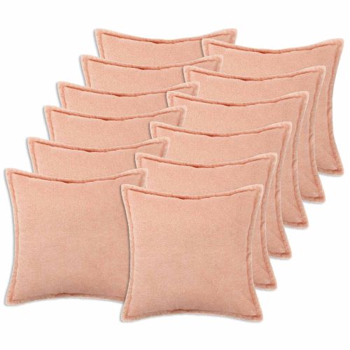 Калъфка за възглавница 12 pcs HOUTEN Розово 50 x 50 cm Букле