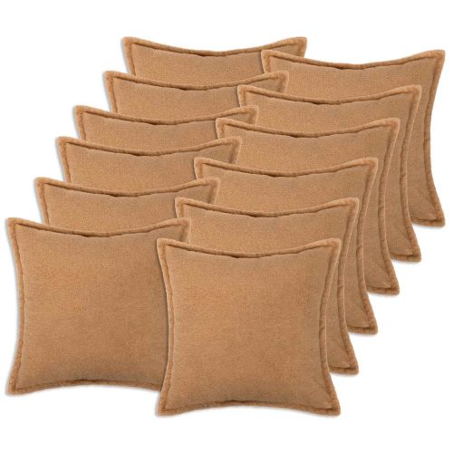 Калъфка за възглавница 12 pcs HOUTEN Бежово 50 x 50 cm Букле