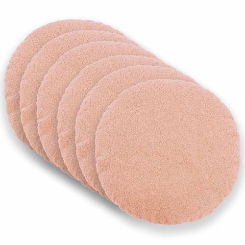 Калъфка за възглавница 6 pcs HEERLEN Розово Ø 30 cm Букле