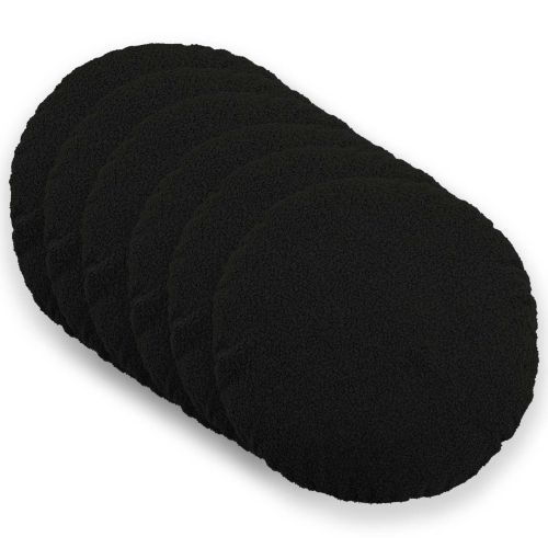 Калъфка за възглавница 6 pcs HEERLEN Черно Ø 30 cm Букле