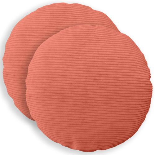Калъфка за възглавница 2 pcs HEERLEN Червено оранжево Ø 50 cm