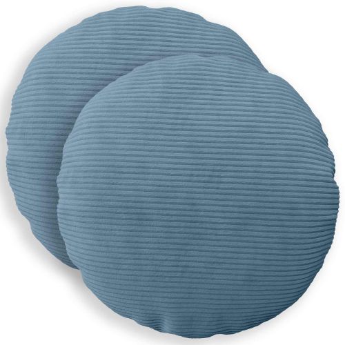 Калъфка за възглавница 2 pcs HEERLEN Синьо Ø 50 cm кордурой
