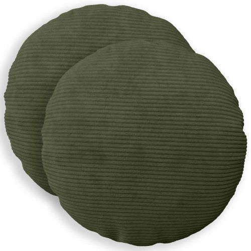 Калъфка за възглавница 2 pcs HEERLEN Зелено Ø 50 cm кордурой