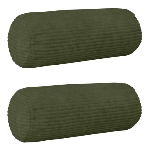 Калъфка за възглавница 2 pcs HEERLEN Зелено Ø 15 x 40 см