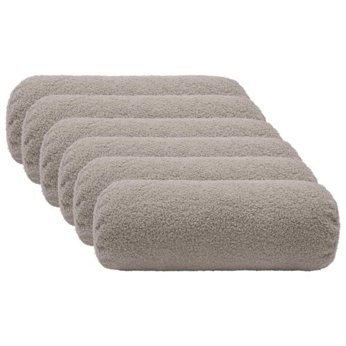 Калъфка за възглавница 6 pcs HEERLEN Светлосиво Ø 15 x 40 см