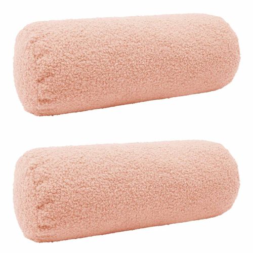 Калъфка за възглавница 2 pcs HEERLEN Розово Ø 15 x 40 см Букле