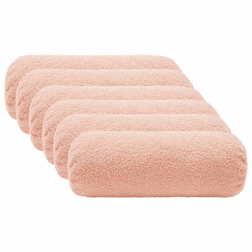 Калъфка за възглавница 6 pcs HEERLEN Розово Ø 15 x 40 см Букле