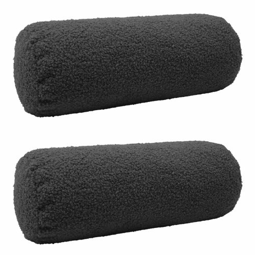 Калъфка за възглавница 2 pcs HEERLEN Тъмносиво Ø 15 x 40 см
