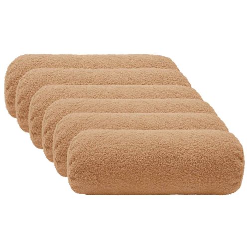 Калъфка за възглавница 6 pcs HEERLEN Бежово Ø 15 x 40 см Букле