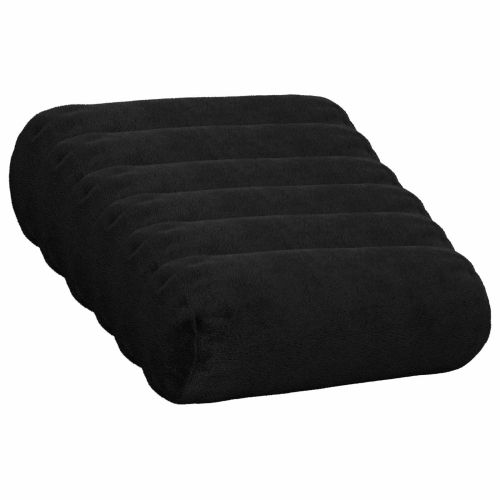 Калъфка за възглавница 6 pcs HEERLEN Черно Ø 15 x 40 см Фланела