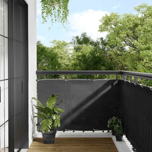 Балконски параван антрацит 90x800 см 100% полиестер оксфорд