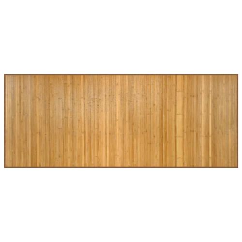 Килим, правоъгълен, натурален, 80x200 см, бамбук