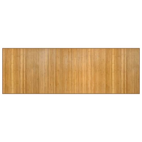 Килим, правоъгълен, натурален, 100x300 см, бамбук