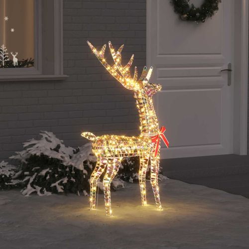 3D елен 140 LED светодиода Топло бяло 128 см PET