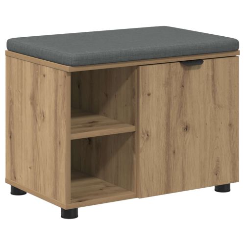 Пейка за обувки с възглавница Дъб артизан 60 x 38 x 46 см