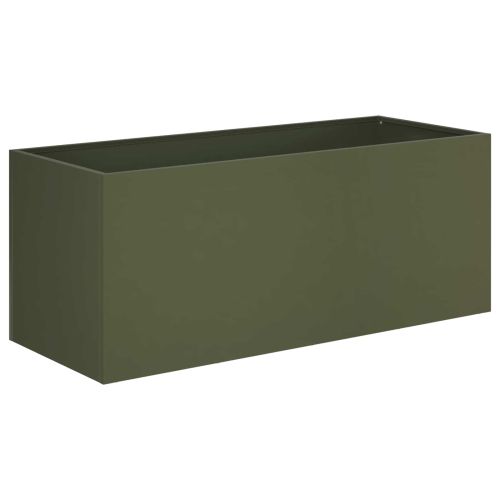 Градинска саксия Маслиненозелено 100 x 40 x 40 cm