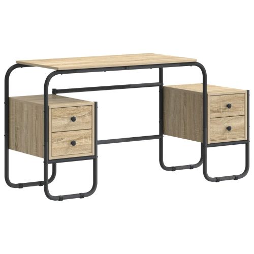 Бюро с място за съхранение Дъб сонома 145 x 50 x 75 см