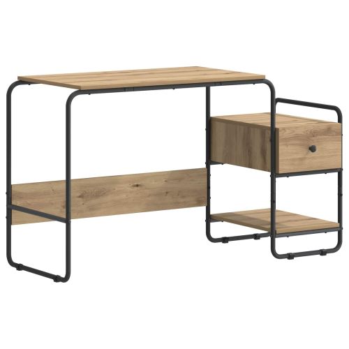 Бюро с място за съхранение Дъб артизан 131.5 x 50 x 75.5 см
