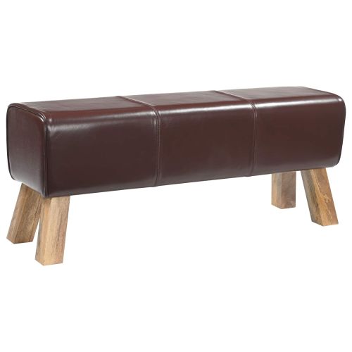 Пейка 110 x 30 x 45 см Истинска Тъмен кафяв