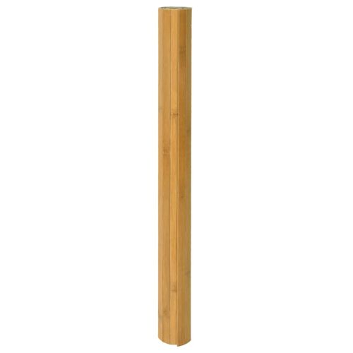 Килим, правоъгълен, натурален, 80x300 см, бамбук