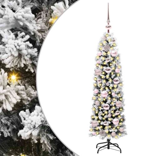 С изкуствено коледно дърво с 150 LED светодиода Зелен 120 cm